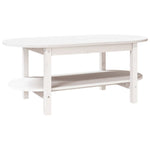 ZNTS Coffee Table White 110x55x45 cm Solid Wood Pine 822288