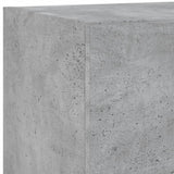 5 Piece TV Wall Units with LED Concrete Grey Engineered Wood 3216828