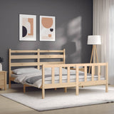 Bed Frame without Mattress 160x200 cm Solid Wood Pine 3192046