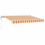 Retractable Awning Yellow 350 x 200 cm Fabric 3329689