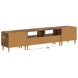 5 Piece LED TV Cabinet ARNHEM Smoked Oak Engineered Wood 3416602