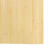 Rug Rectangular Light Natural 80x500 cm Bamboo 376795