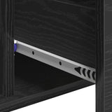 Sideboard with Drawer Black Oak 60 x 31 x 70 cm Engineered Wood 871407