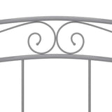 Bed Frame Grey Powder-coated metal Super King Tough Bed Frame 325005