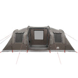 Family Tent Tunnel 6-Person Brown Waterproof 4009420