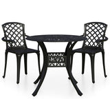 Bistro Set Black Cast aluminium Medium Industrial Bistro Set 3070584