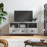 TV Cabinet Concrete Grey 102x36x50 cm Engineered Wood 829008