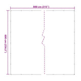 Clear Tarpaulin with Eyelets 6x8 m Polyethylene 4018530