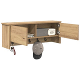 Wall-Mounted Coat Rack Wall-Mounted Artisan Oak 80 x 20 x 30 cm 874346