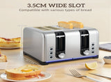 Kettle and Toaster Set, 1.7L 3000W Rapid Boil Jug Kettle with Otter Thermostat, Limescale Filter, 4 T3398P422934