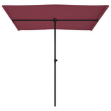 Garden Parasol with Aluminium Pole 2x1.5 m Bordeaux Red 47340