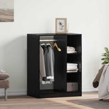 Wardrobe with Shelf with Storage Black Oak 77 x 48 x 102 cm 879644