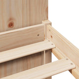Bookcase Bed without Mattress 135x190cm Solid Wood Pine 3322275
