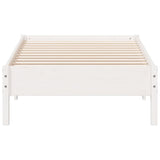 Bed Frame without Mattress White 90x200 cm Solid Wood Pine 842711