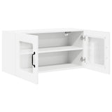 Wall Glass Cabinet PORTO White 80 x 31 x 40 cm Engineered Wood 885295
