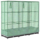 Raised Bed with Greenhouse Cover Rattan Look 120x40x123 cm 4015839