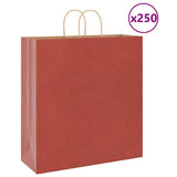Paper Bags 250 pcs with Handles Red 45x17x48 cm 4101765