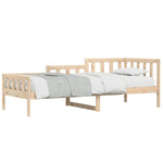 ZNTS Day Bed without Mattress 90x190 cm Single Solid Wood Pine 840373