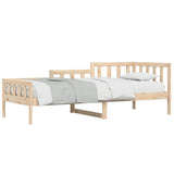 ZNTS Day Bed without Mattress 90x190 cm Single Solid Wood Pine 840373