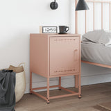 ZNTS Bedside Cabinet Pink 36x39x60.5 cm Steel 846448