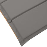Sun lounger 2 pcs Grey 184 x 55 x 64cm Solid Acacia wood 4107095