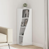 Corner Cabinet High Gloss White 32x32x102cm Engineered Wood 889859