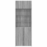 Storage Cabinet Grey Sonoma 80x42.5x225 cm Engineered Wood 3281348