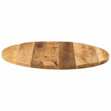 Table Top 80x3.8 cm Round Solid Wood Rough Mango 370014
