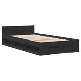 Bed Frame with Drawer without Mattress Black 100x200 cm 3280791