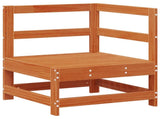 Garden Lounge Set 8 pcs Wax Brown Solid Pine Wood 3418102