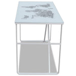 Rectangular Desk with Map Pattern 241162