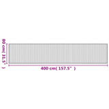 Rug Rectangular Light Natural80x400 cm Bamboo 376921