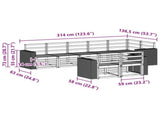 Sofa Sets Solid Acacia Wood 3384510