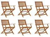 Dining Set Brown Solid Acacia wood Medium Foldable 3060194