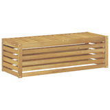 Outdoor Stool Bench White 115 x 43 x 37 cm Solid Acacia Wood 901691