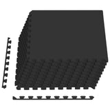 Pool Ground Mat 40 pcs Black 14.4 m EVA Foam 3433294