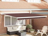 Automatic Retractable Awning Brown 300x250 cm 3215728
