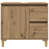 Sink Cabinet Artisan Oak 65x33x60 cm Engineered Wood 857121