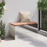 Garden Bench Silver 80 x 40 x43 cm Stainless steel 874902