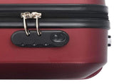 Hardcase Trolley Set 3 pcs Wine Red ABS 91874