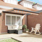 Retractable Awning Multicolour 350 x 250 cm Fabric and Metal 3330299