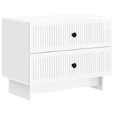 Bedside Cabinet High Gloss White 62 x 34.5 x 47.5 cm 893859