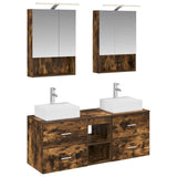 Bathroom Furniture Set 5 pcs Smoked Oak 3406803