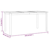 5 Piece Garden Dining Set Solid Wood Teak 3157931