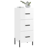 Sideboard High Gloss White 34.5x34x90 cm Engineered Wood 828614
