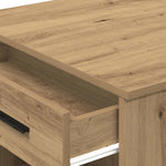 ZNTS Desk with Drawer and Shelf Artisan Oak 102x62x77.5 cm Engineered Wood 858694