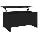 Coffee Table Black 80x55.5x41.5 cm Engineered Wood 809675