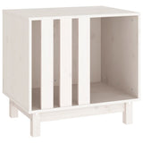 Dog House White 60x45x57 cm Solid Wood Pine 822477