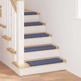 Self-adhesive Stair Mats Striped 15 pcs Blue 65 x 21 x 4 cm 42011452