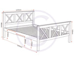 ZNTS Salvador 4'6" Bed High Foot End 200-203-074